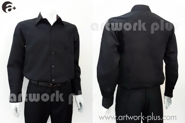 เสื้อเชิ้ตสีดำ, เสื้อเชิ้ตผู้ชาย, เสื้อเชิ้ตชายสีดำ, เสื้อเชิ้ตแขนยาวสีดำ ,Office Shirt, Business Shirt, Work Shirt, Uniform, Men
